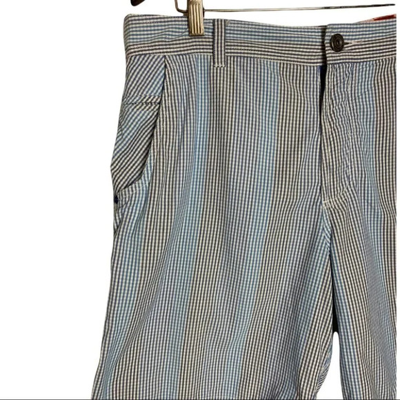 LULULEMON Men’s KAHUNA Golf Hiking Shorts Plaid Checkered Blue Size 36 Athletic - Picture 10 of 10